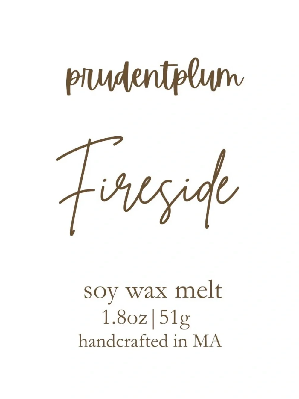 Handmade fireside soy