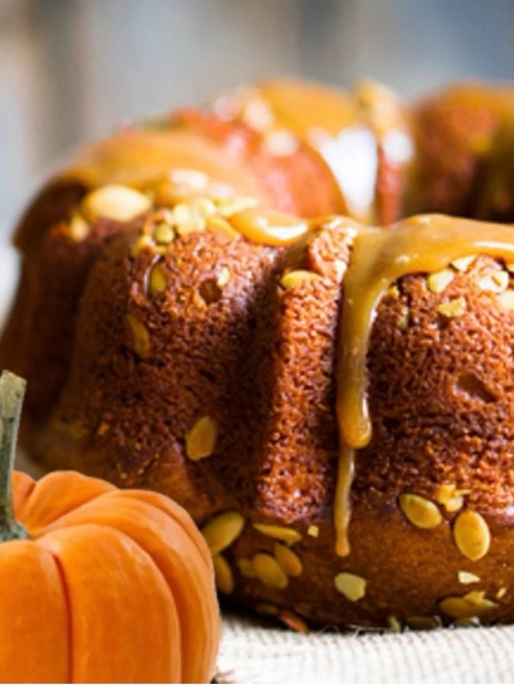 Handmade caramel pumpkin