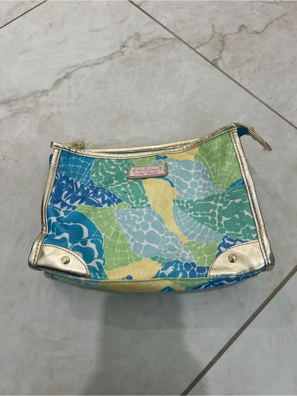 Lily Pulitzer Estée Lauder Floral Makeup Bag