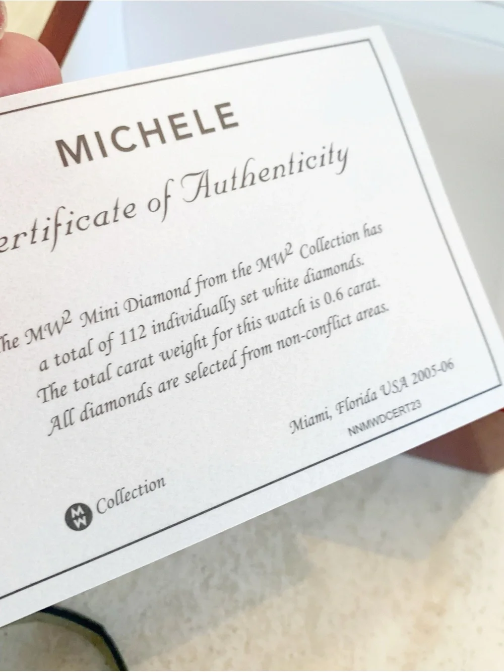 Michele never worn