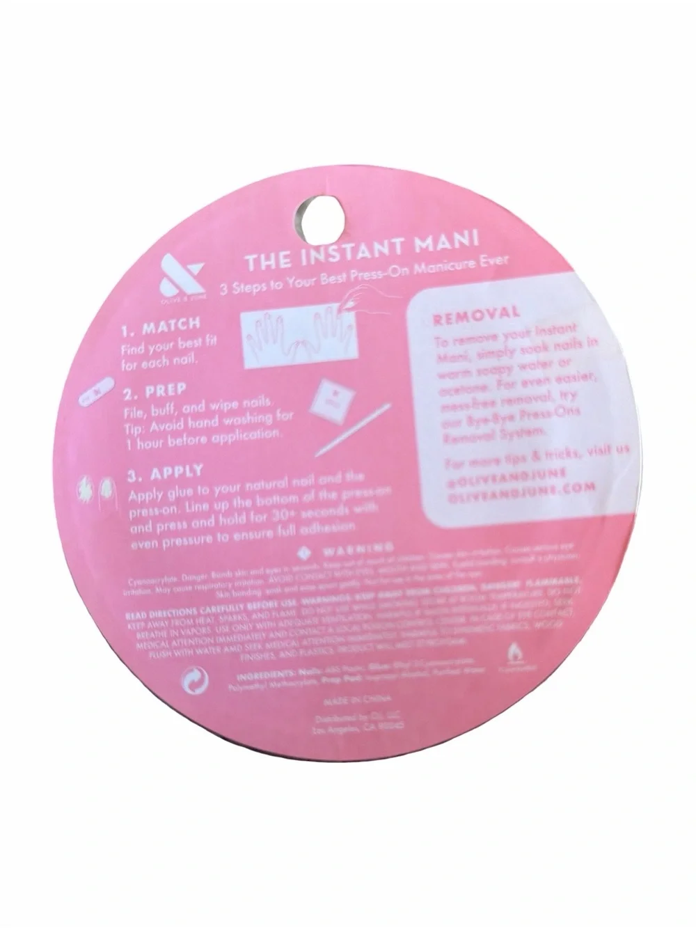 The Instant Mani easy apply
