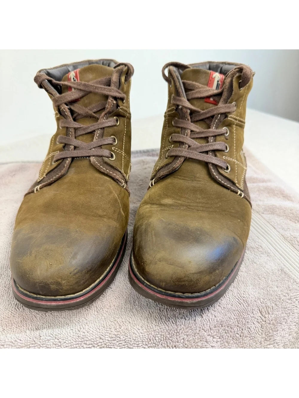 Projek Raw PR 1908 Men’s Size 10 Tan Faux Fur Lined Ankle Boots