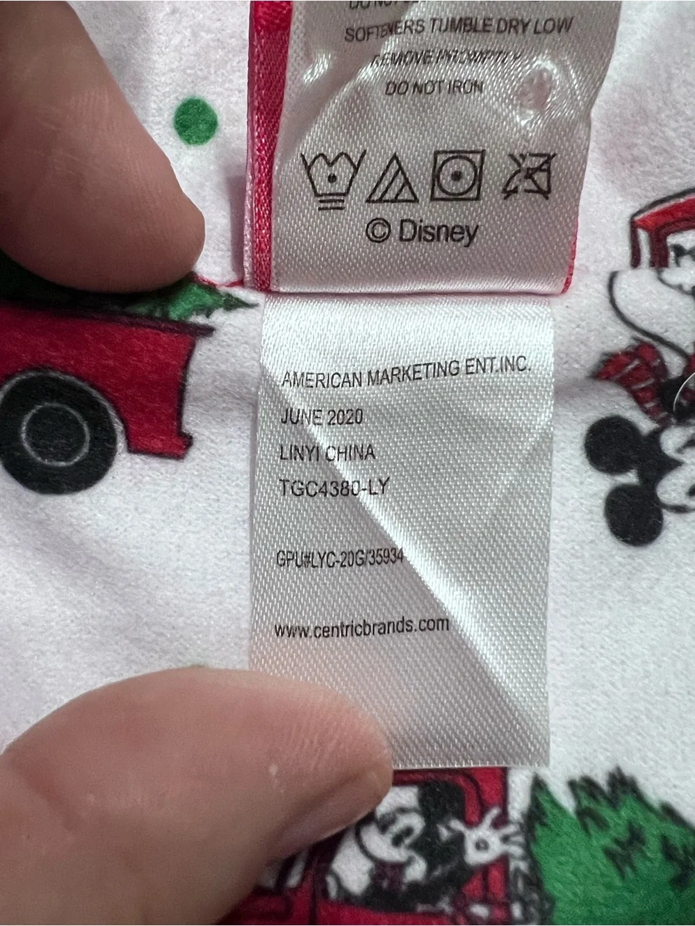 Disney pants over