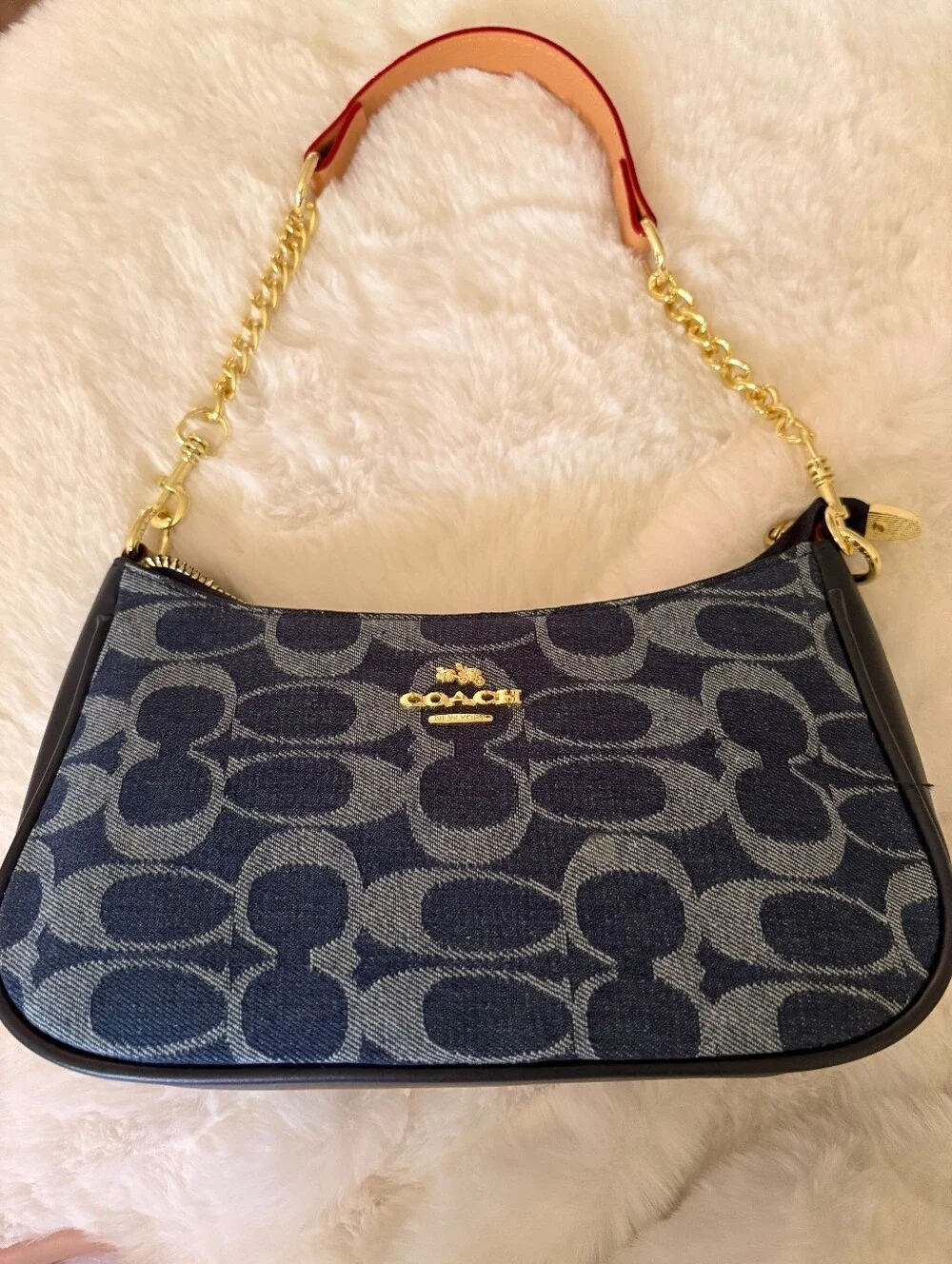 Coach gold tone