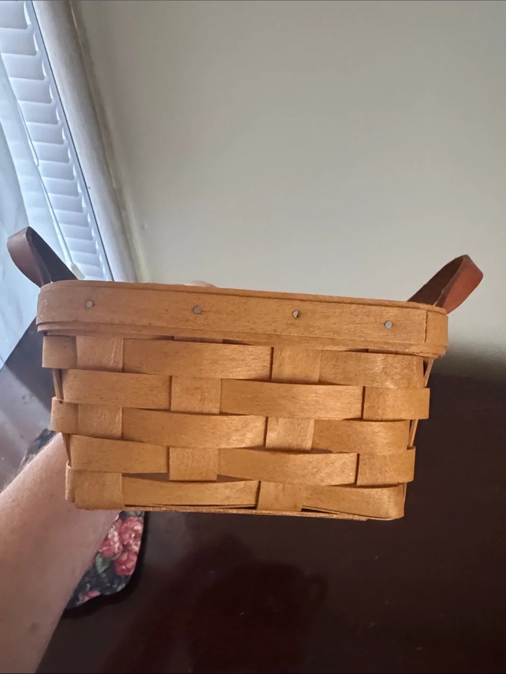 Longaberger handwoven wood