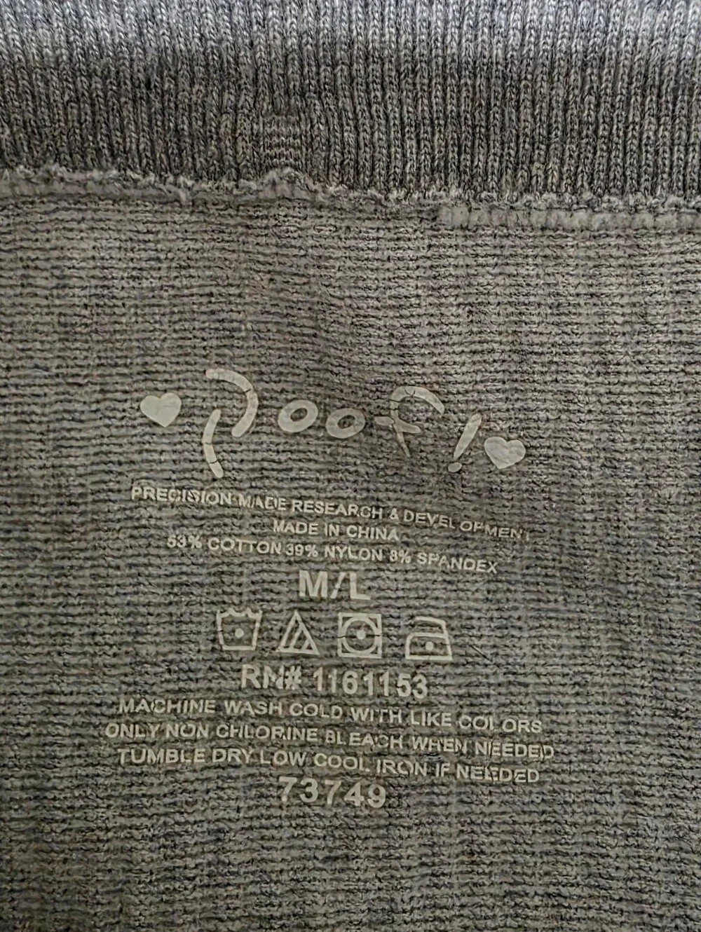 Poof! ribbed check care