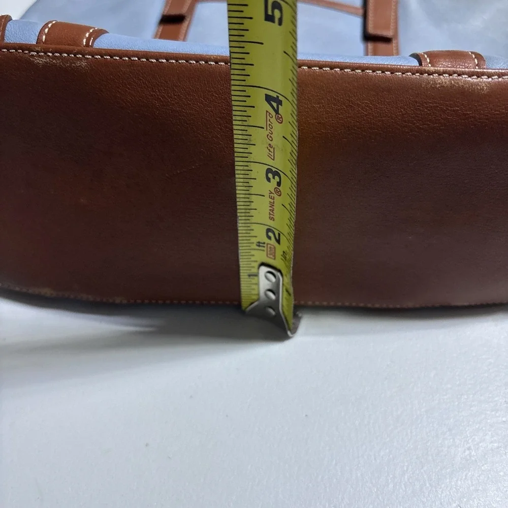 Coach blue leather
