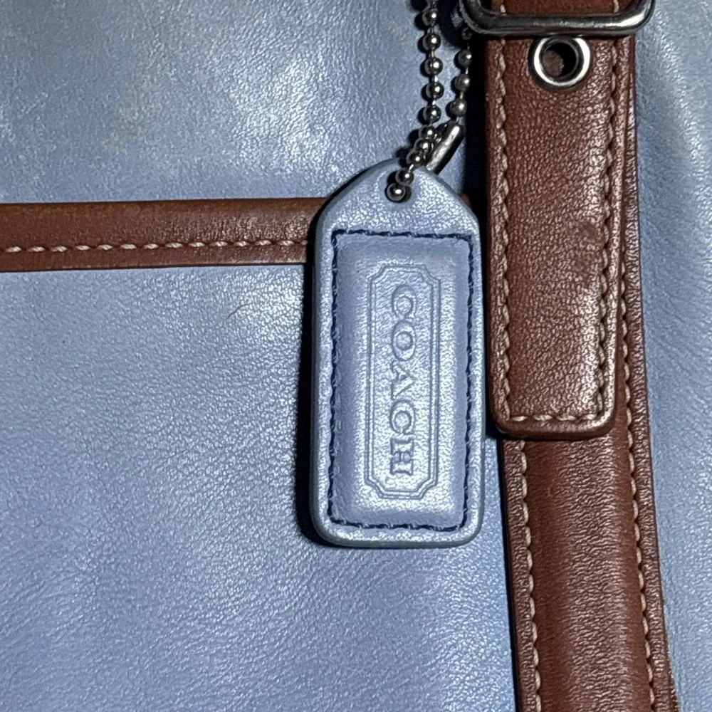 Coach blue leather