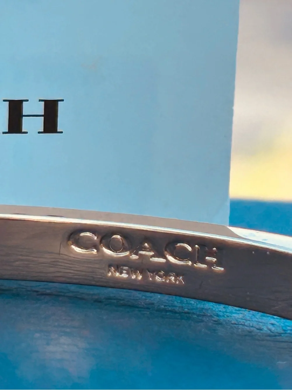 Coach sleek gold