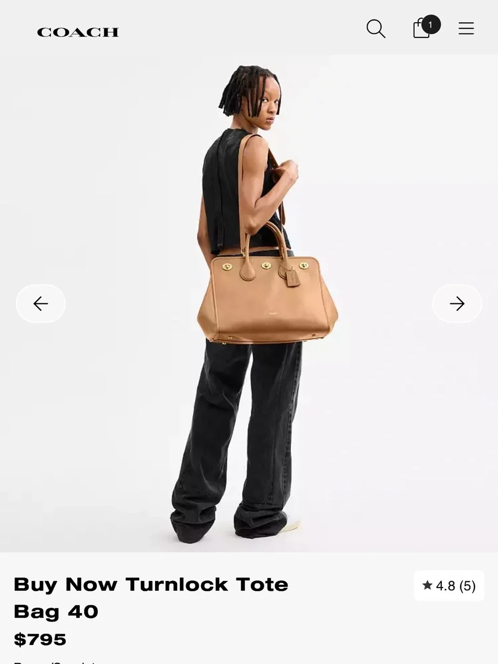Coach refined leather