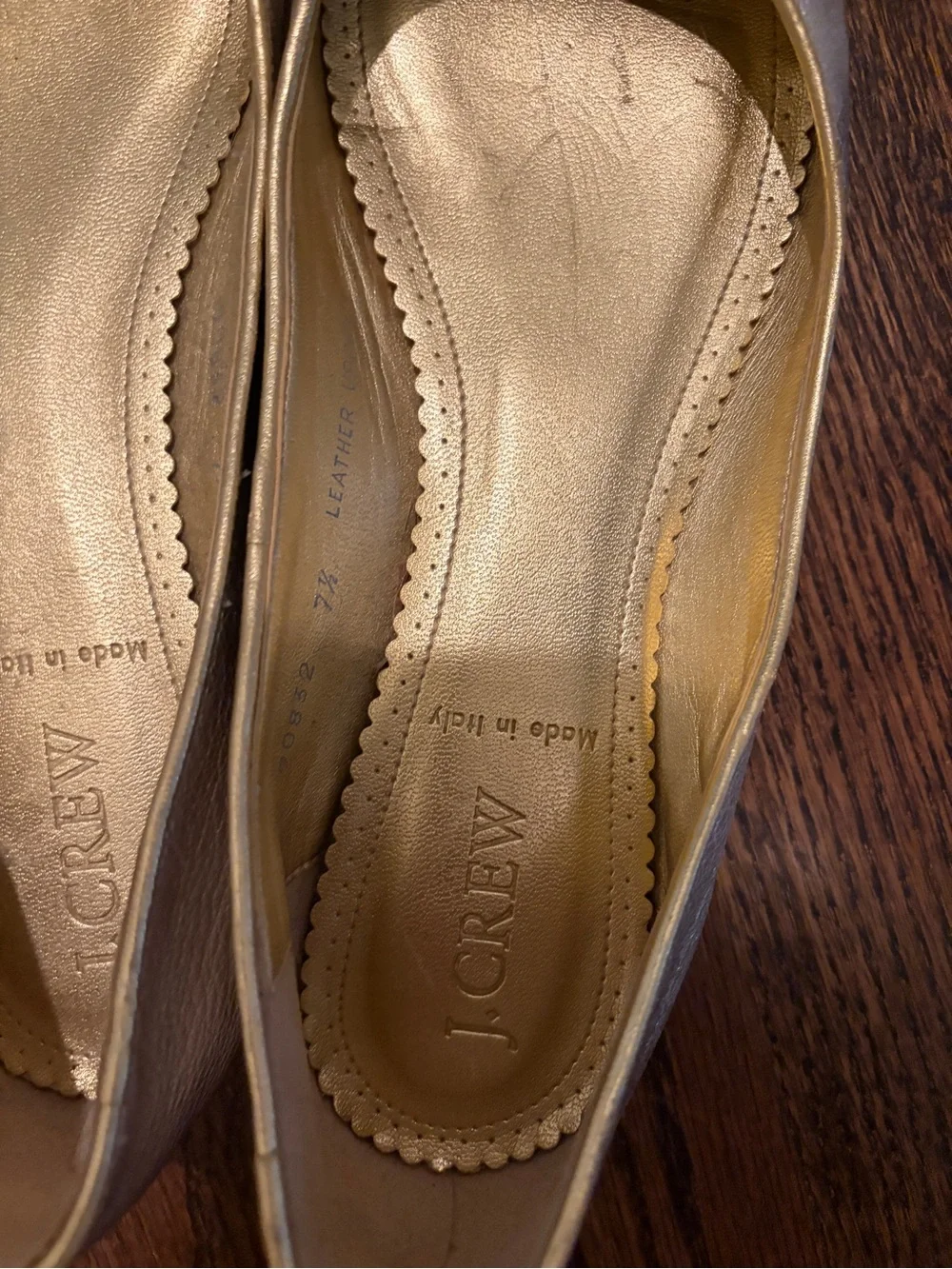 J. Crew flats insole