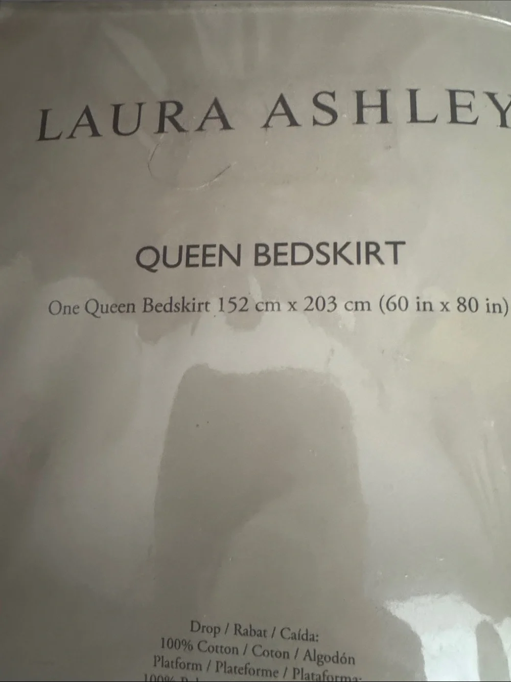 Laura Ashley simple neutral bedskirt