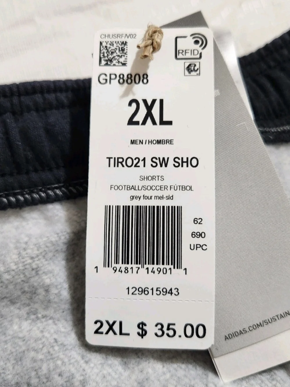 adidas men size