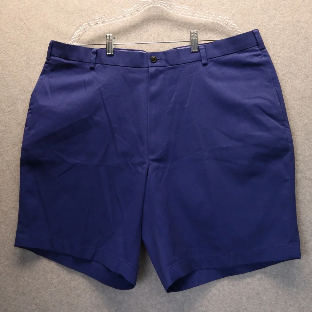 Brooks Brothers Shorts‎ Mens 42 Lightweight Advantage Chino Golf Flat Front Blue