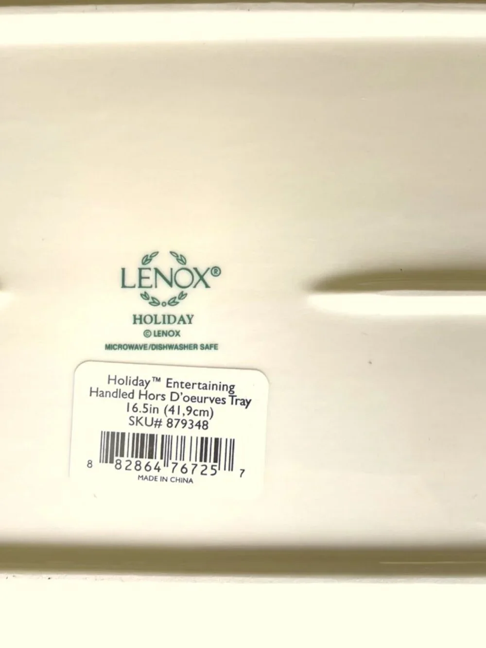 Lenox serving without
