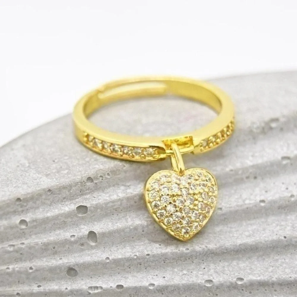 Heart Charm Ring