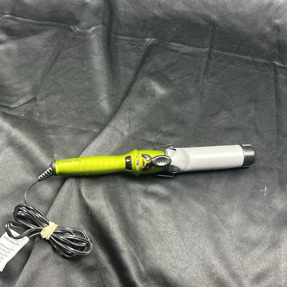 Bed Head TIGI Curling Iron 1.5 Inch Barrel Lime Green Hair Styling Tool