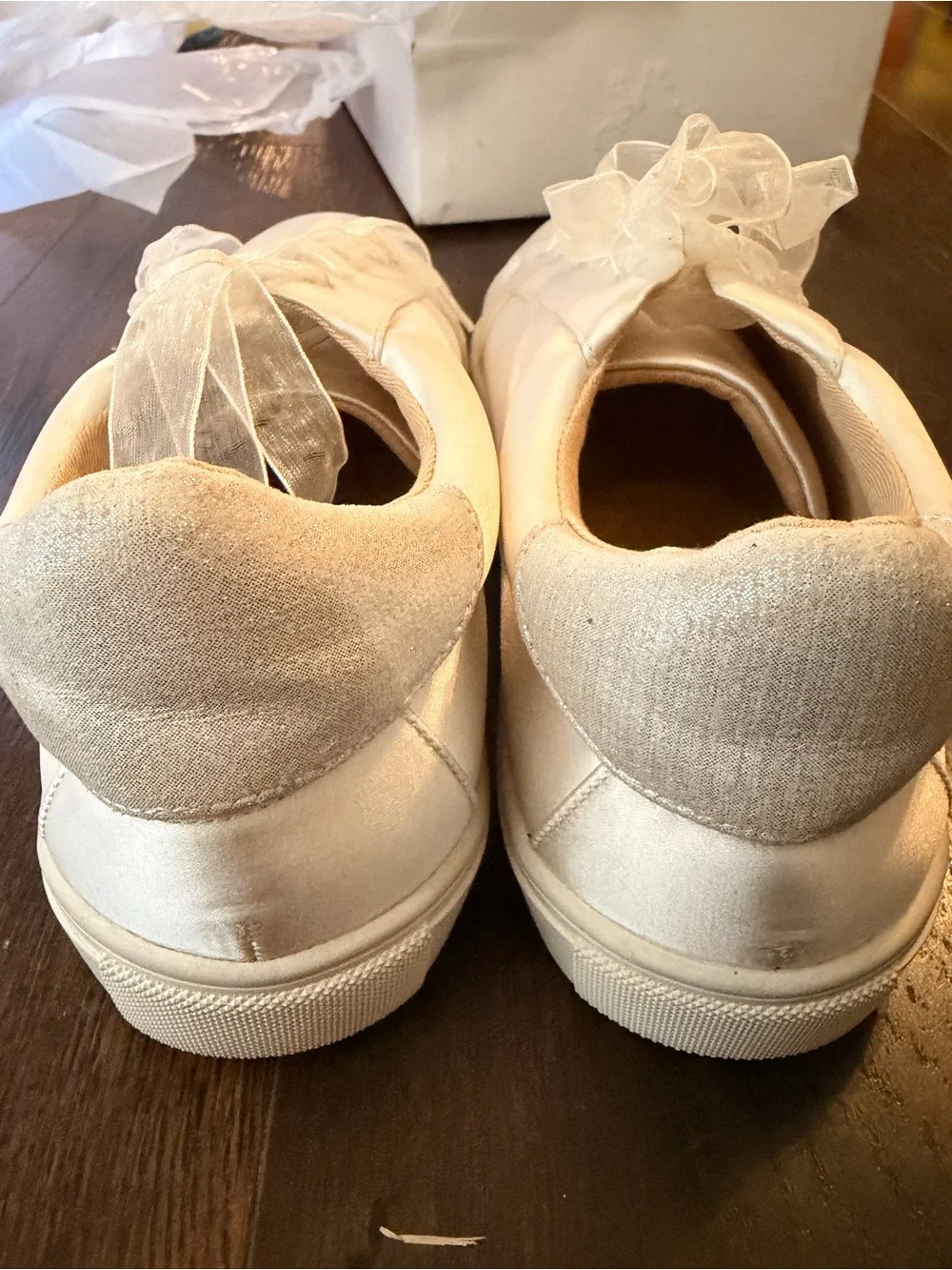 Betsey Johnson white leather
