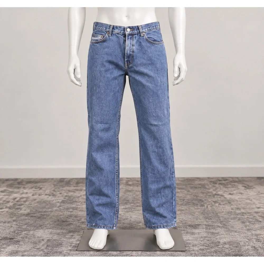 US Polo Assn Jeans Mens 36x28 Blue Straight Leg Medium Wash Denim 3072