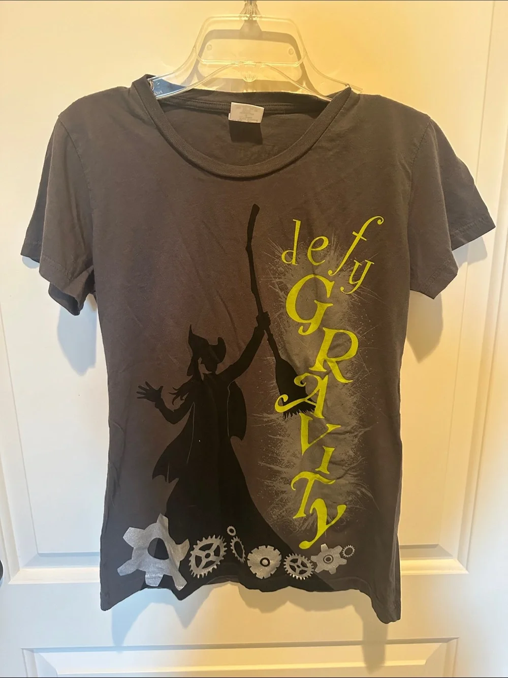 Kids Black 'Defy Gravity' Graphic Tee with Lime Accents