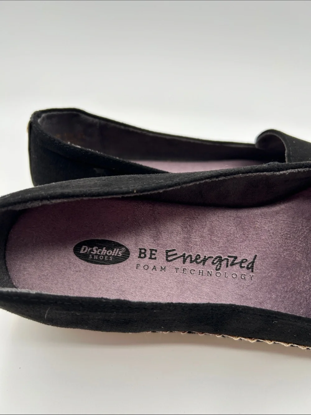 Dr. Scholls black canvas