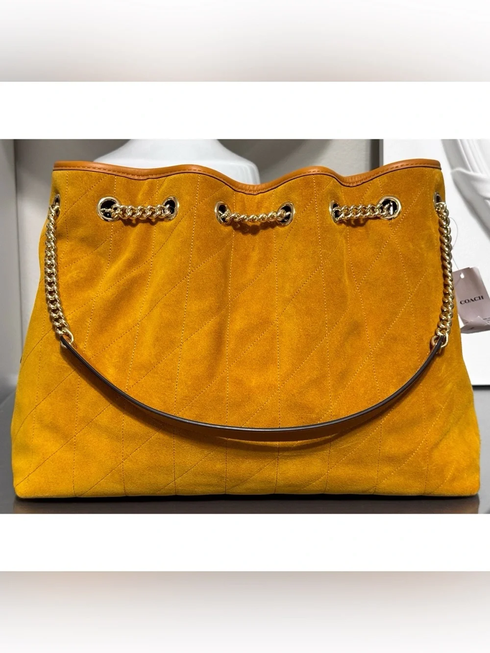 Coach width suede