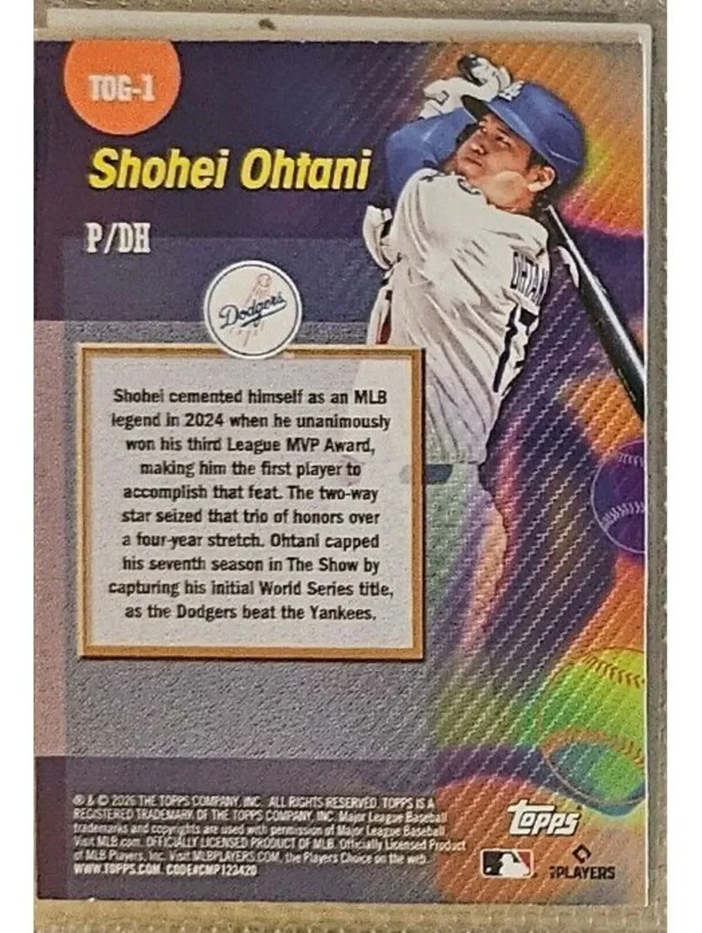 Topps shohei ohtani