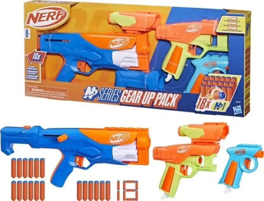 NEW NERF N Series Ultimate Gear Pack w/3 Blasters & 18 Darts ~ FREE SHIPPING!