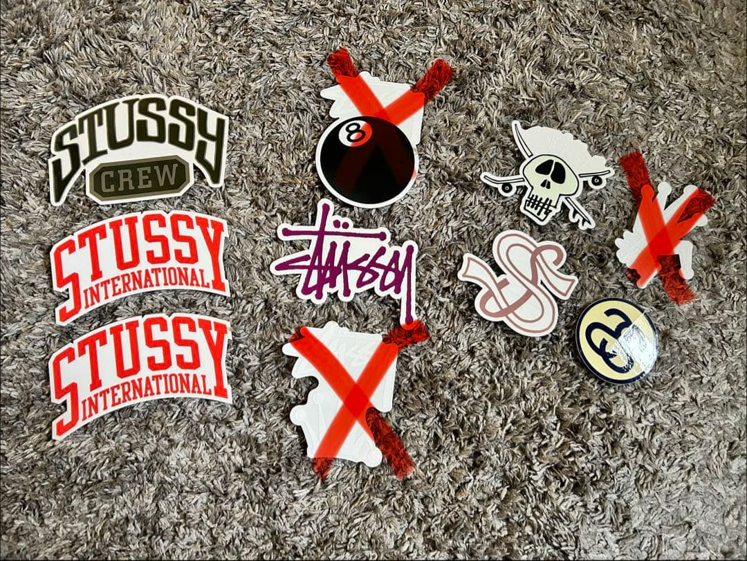 Stussy Sticker Set - 4 Piece Set