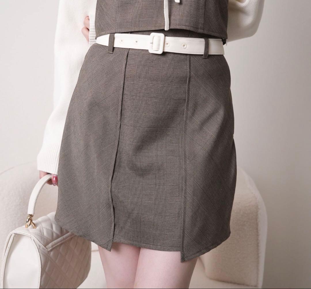 LIP SERVICE Check Skirt with Inner Shorts