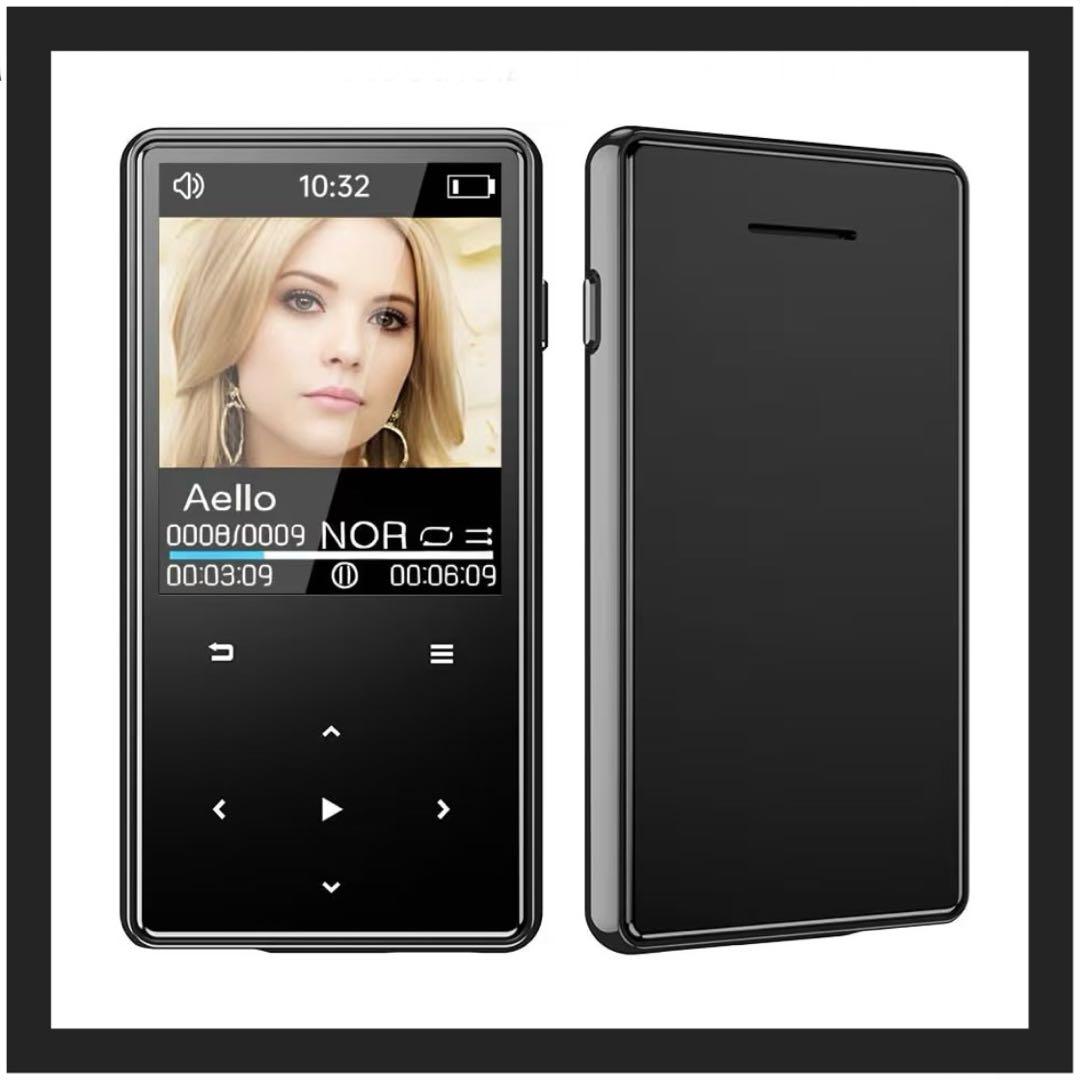 MP3 Player Black Bluetooth 5.2 MP3 Music Player