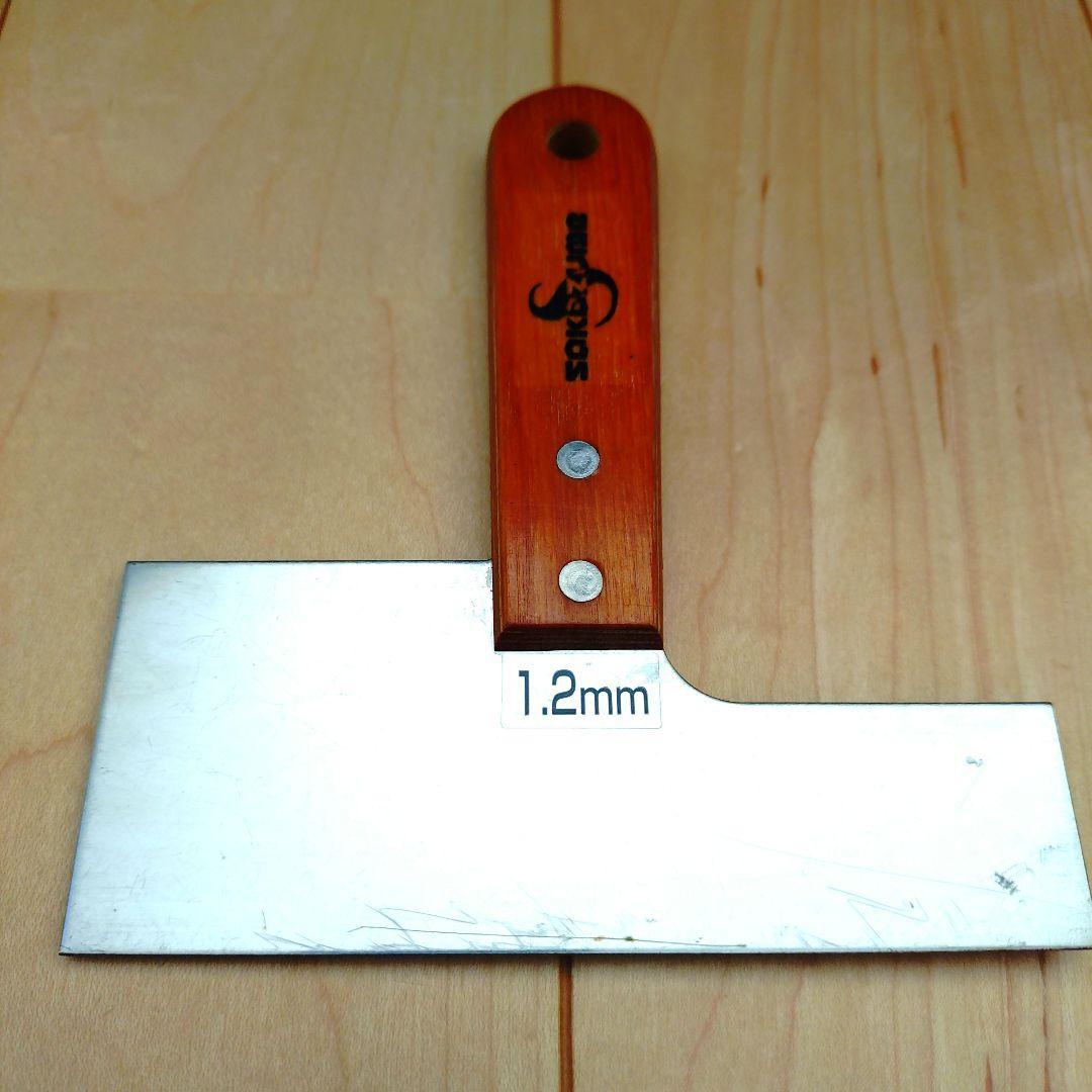 Sakazume Manufacturing Multi-Purpose Spatula, 1.2mm Thick Stainless Steel, Scraper 1.2mm