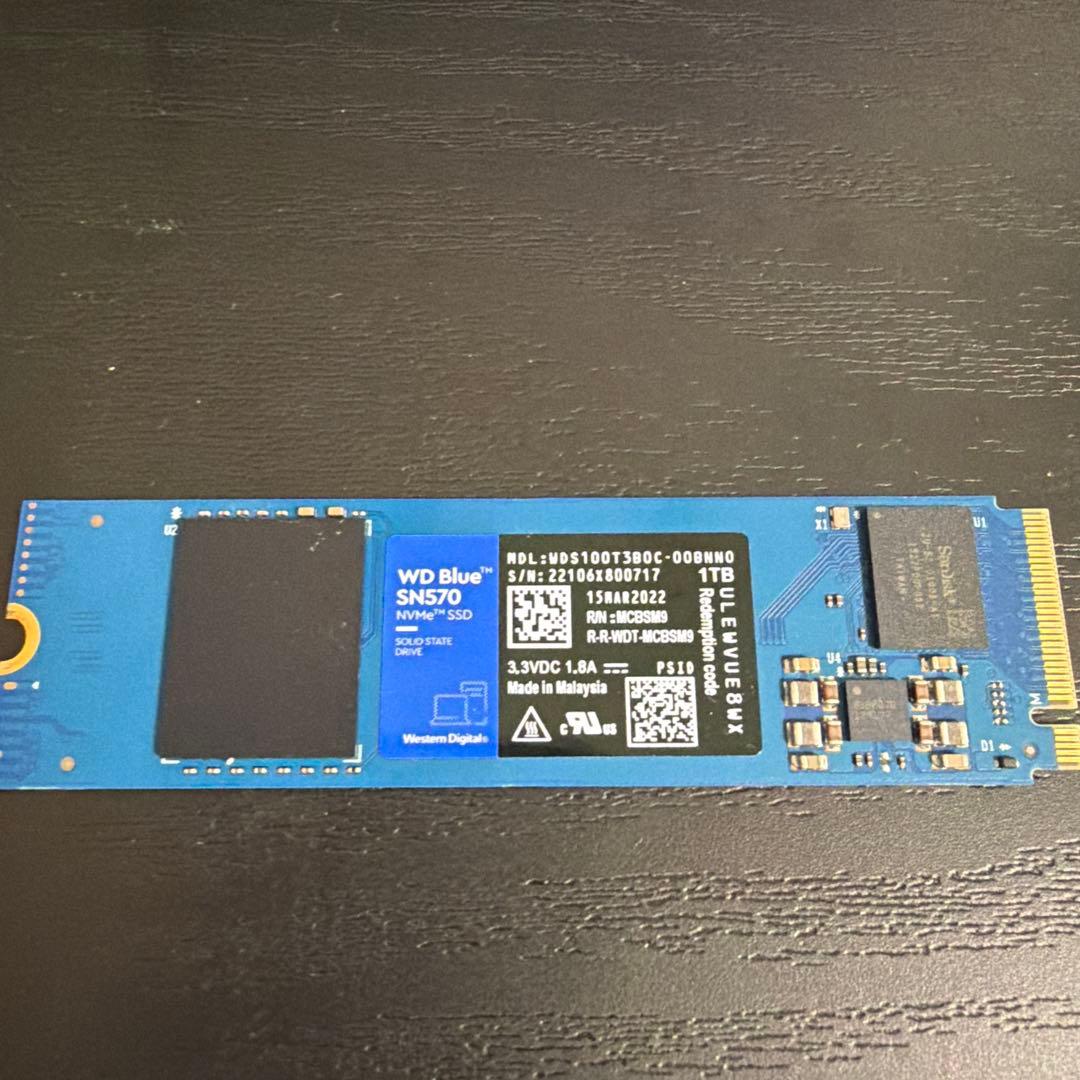 WD Blue SN570 1TB M.2 NVMe SSD