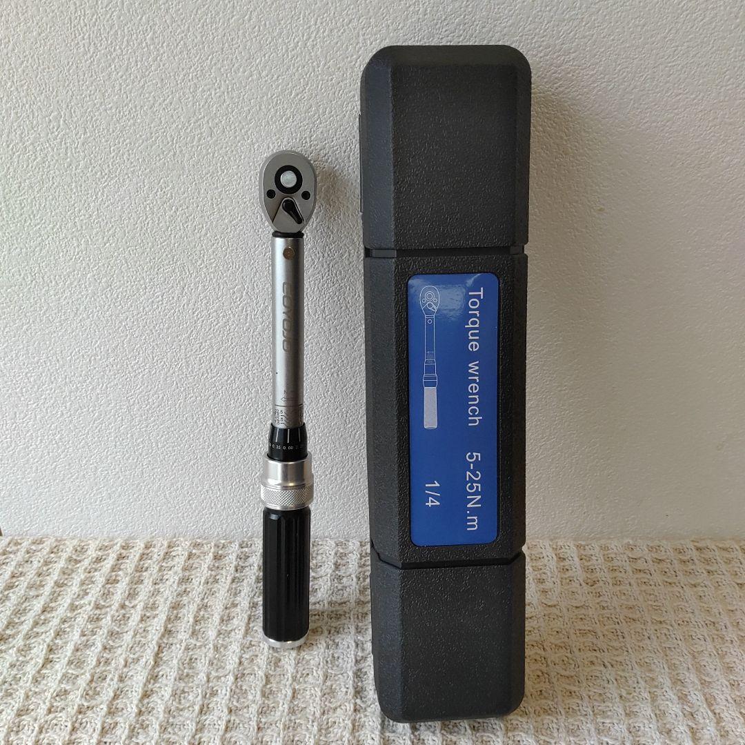 GOYOJO Preset Torque Wrench (1/4 Inch) 5-25N.m