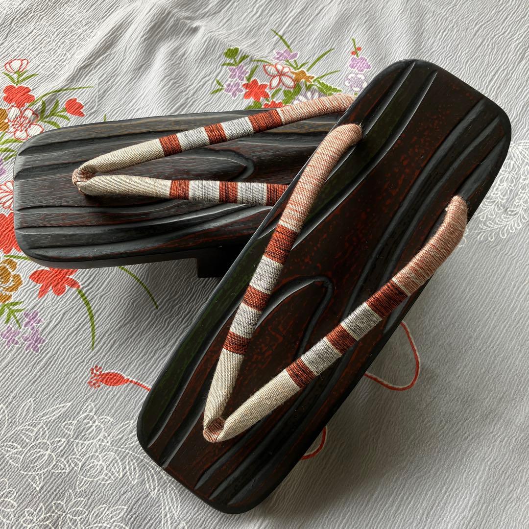 Kamakura Carving Geta Sandals, Showa Retro Original Item, Brand New Unused, Sold As-Is