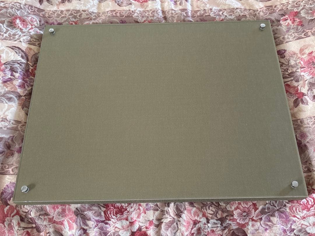 【Unused】Calligraphy Frame, Fabric-Lined, Acrylic Frame, Approx. 39x30cm, For Artwork Display