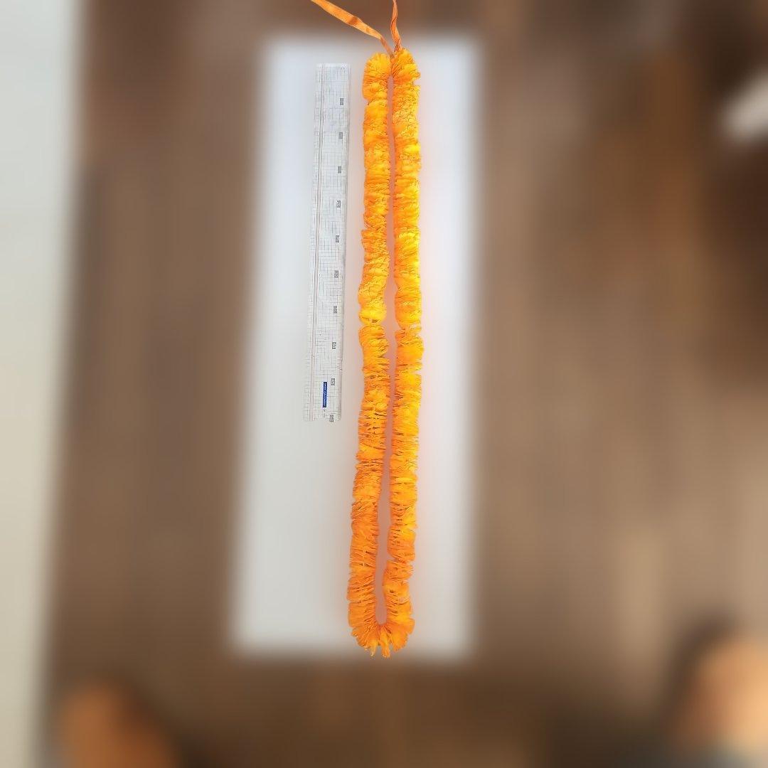 Orange Synthetic Material Ilima Lei