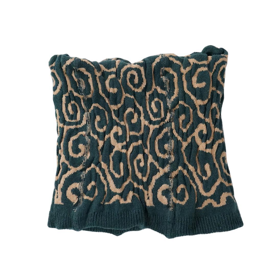 KAPITAL Paisley Pattern Cotton Acrylic Neck Warmer