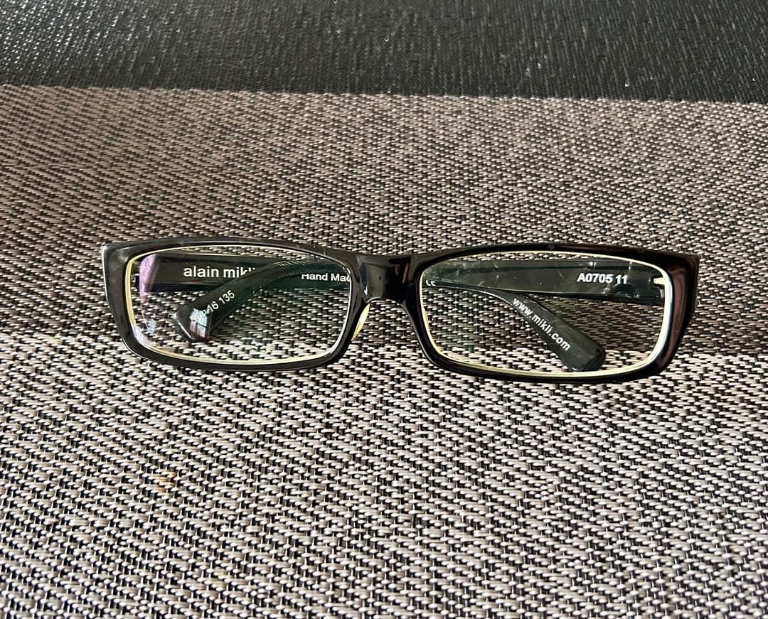 Alain Mikli A0705 11 Black Frame Eyeglasses (Prescription Lenses)