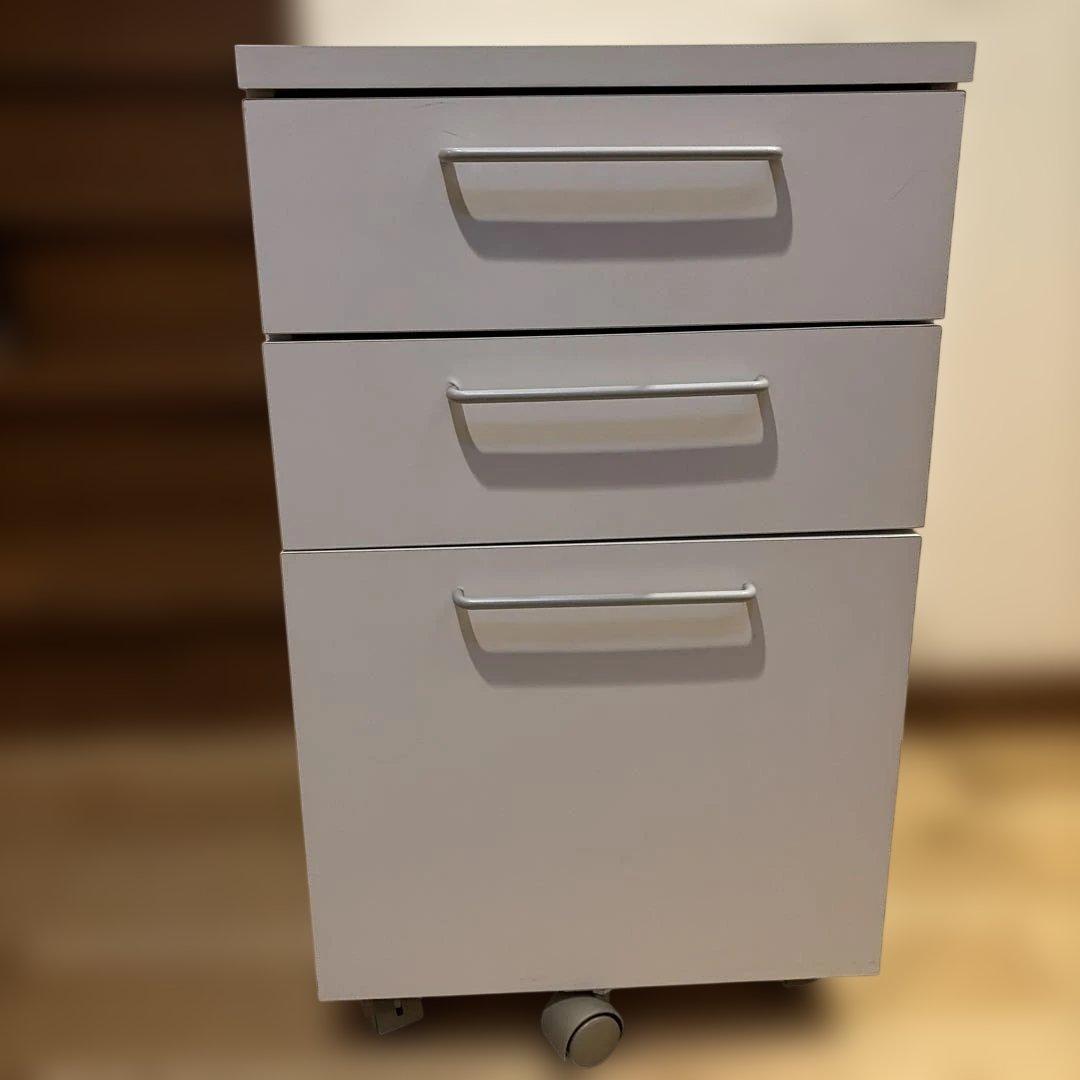 Under-desk storage, side desk, 3-drawer wagon, under-desk cabinet
