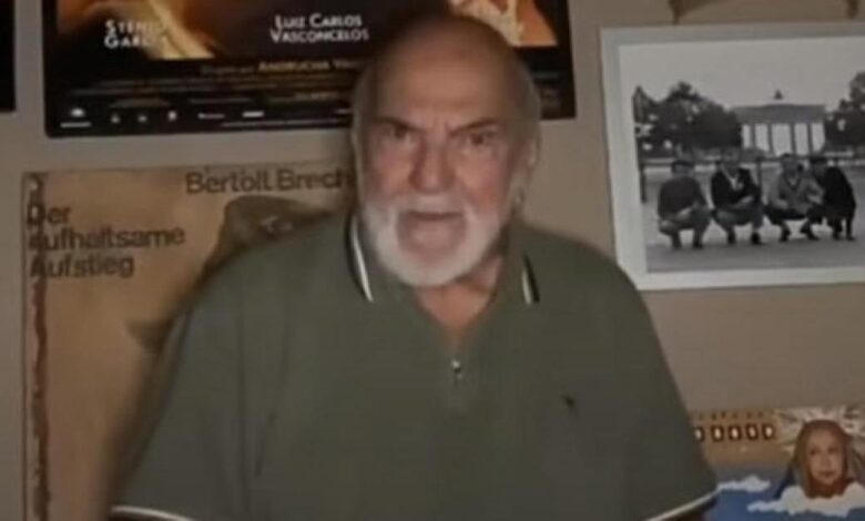 Em vídeo, Lima Duarte se despede de Flávio Migliaccio