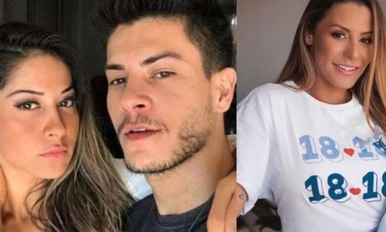 Ex-panicat Arícia Silva teria sido pivô da separação de Mayra Cardi e Arthur Aguiar, diz colunista