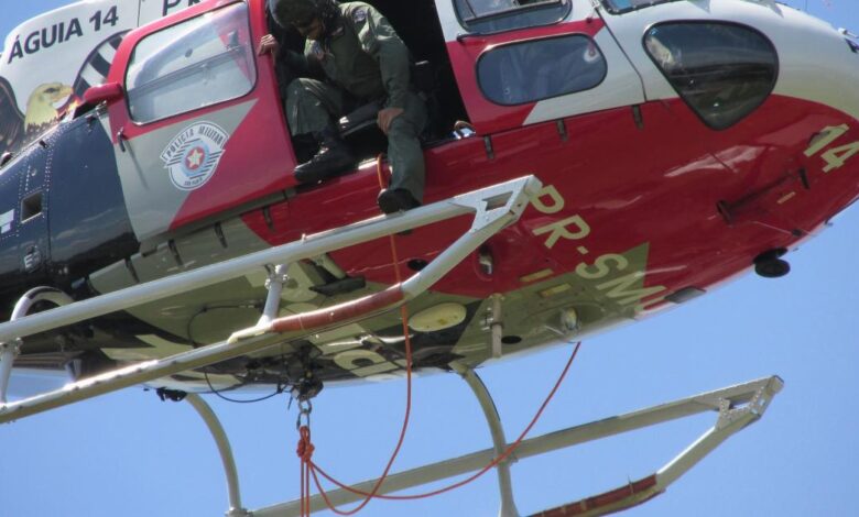 PM morre após cair do helicóptero Águia durante treinamento em SP