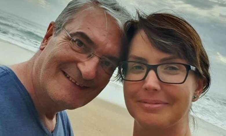 Alessandra Scatena e marido, morto pela Covid-19, planejavam festa de 25 anos de união