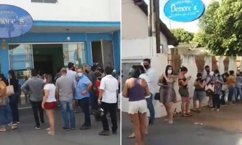 Moradores compram 3 mil picolés para ajudar dono de sorveteria com energia cortada
