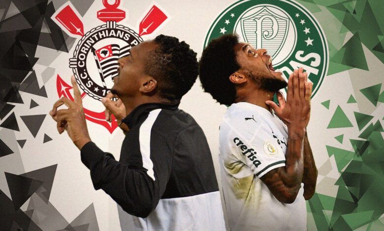 Corinthians x Palmeiras: Jô e Luiz Adriano miram supremacia no Dérbi e artilharia do Brasileirão