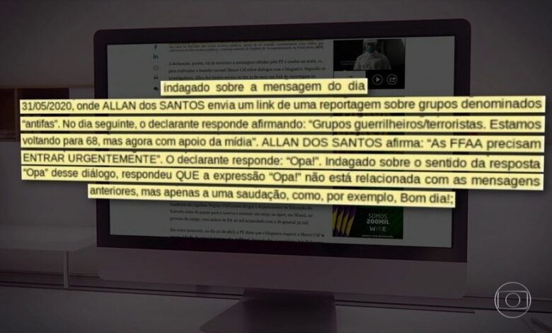 PF encontra mensagens de blogueiro a ajudante de ordens de Bolsonaro em investigação sobre atos antidemocráticos