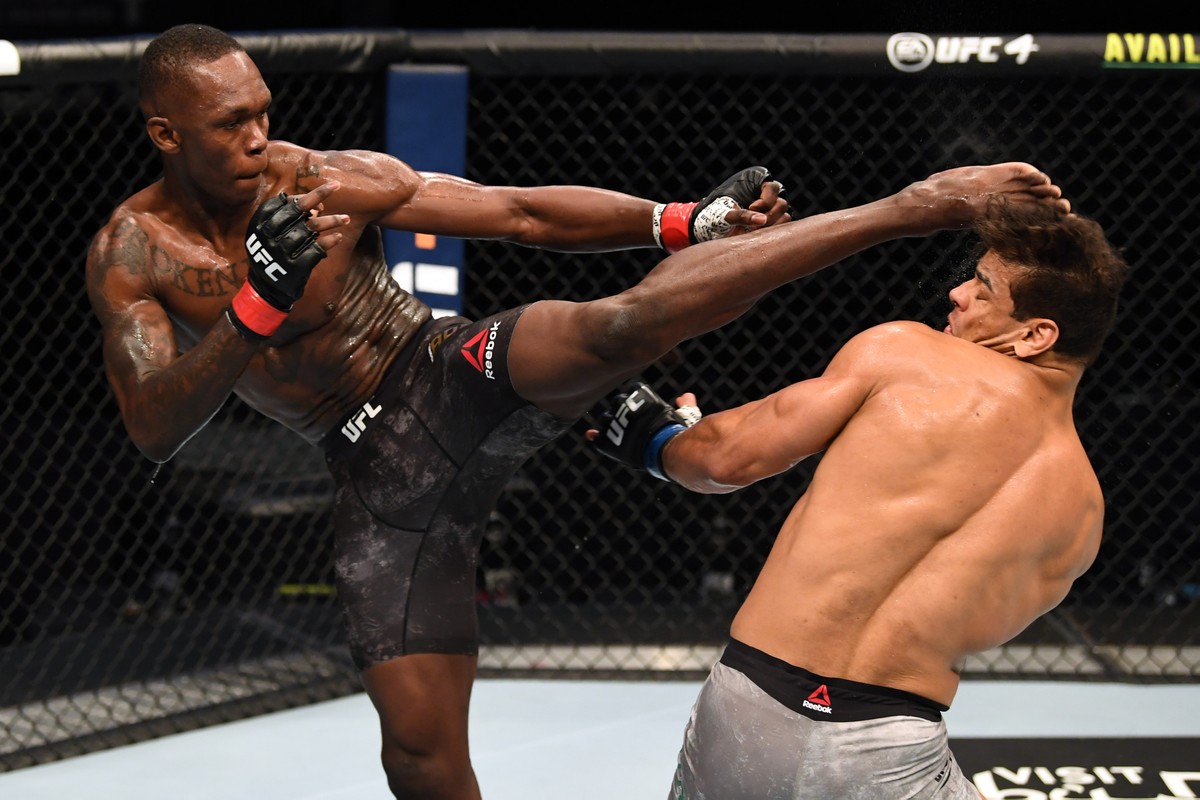 Com domínio absoluto, Israel Adesanya nocauteia Paulo Borrachinha no UFC 253